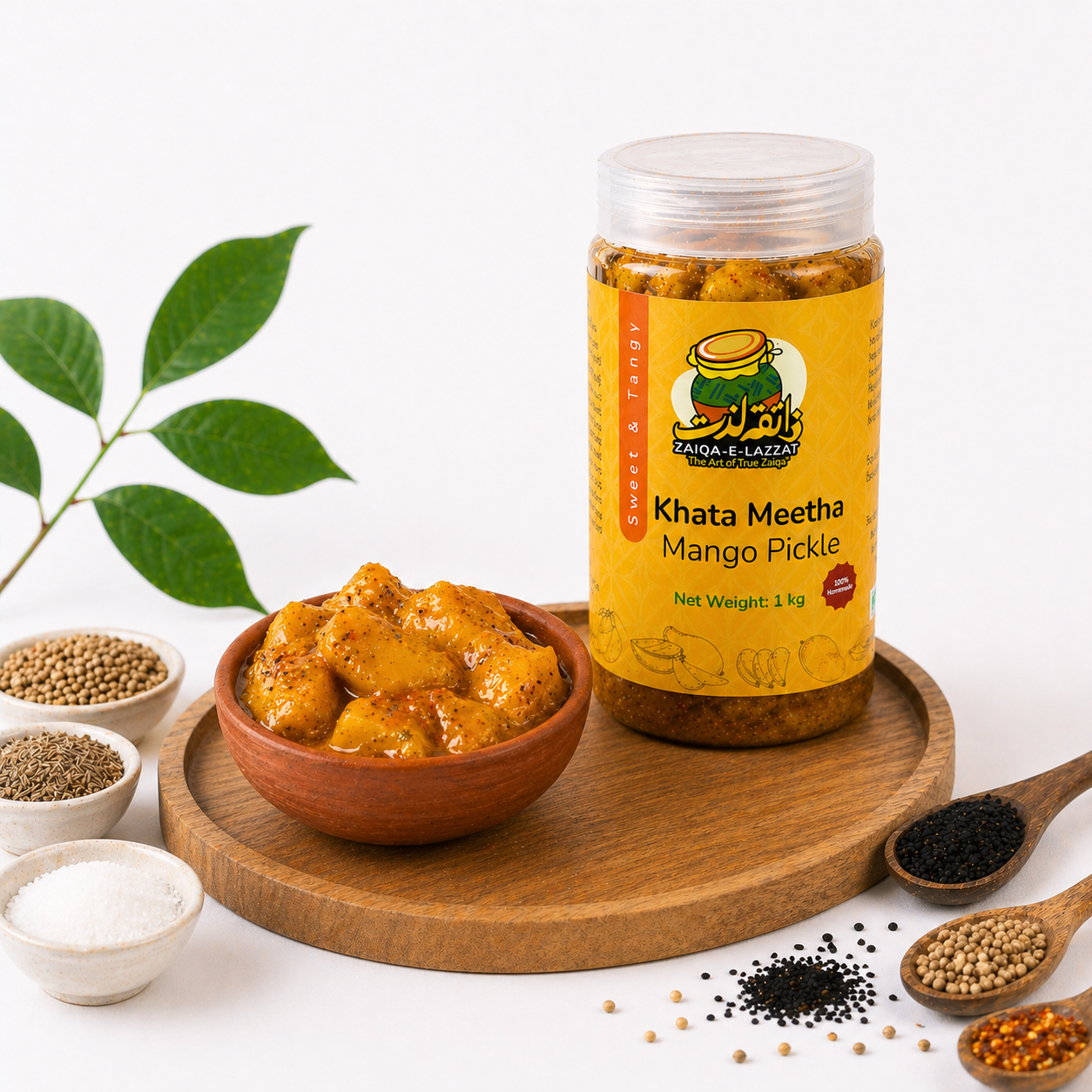 Khata Meetha Mango Pickle – Sweet & Tangy Traditional Flavor