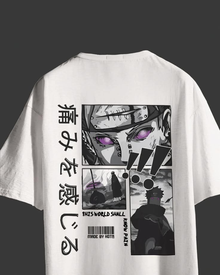 Pain Anime Graphic Oversized T-Shirt – Streetwear Manga Tee